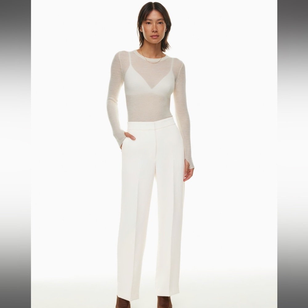 Aritzia Wilfred Alanya Pants - Size 6 - Birch